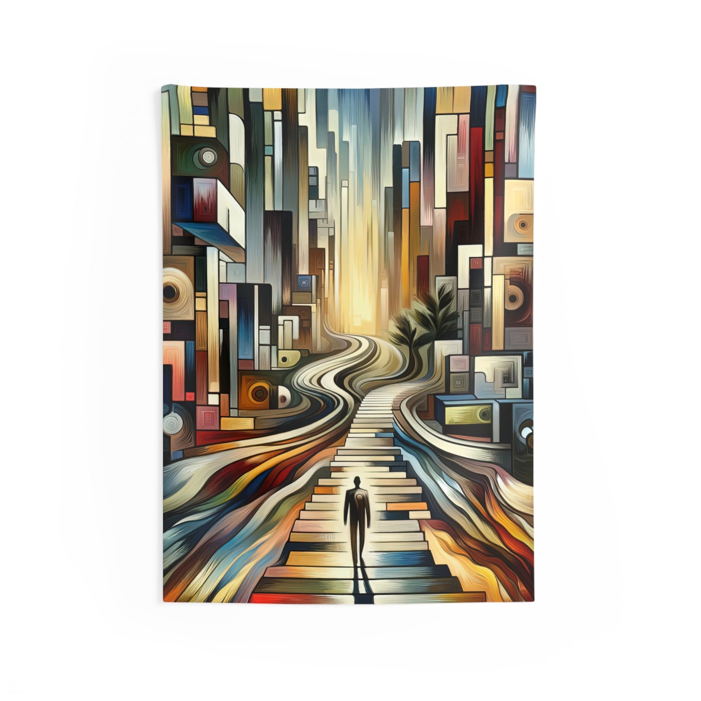 Relatable Journey Abstraction Indoor Wall Tapestries