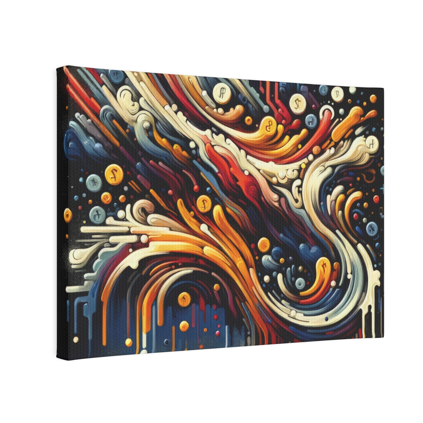 Abstract Financial Flux Canvas Photo Tile