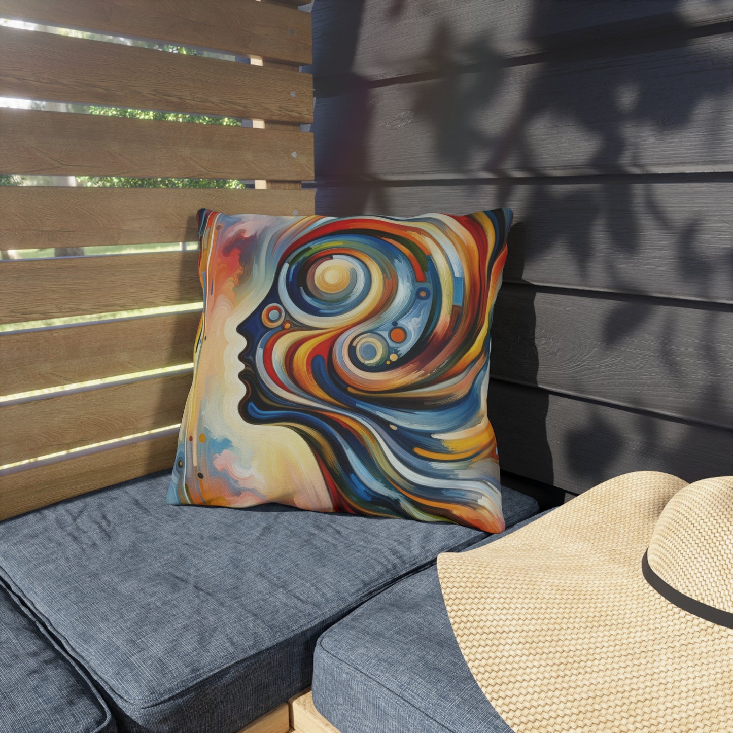 Transformative Harmonic Tachism Outdoor Pillows