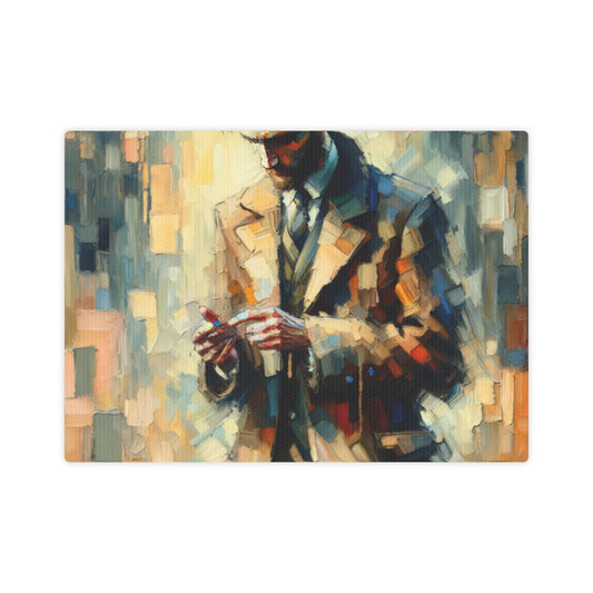 Urban Tachism Encounter Canvas Photo Tile