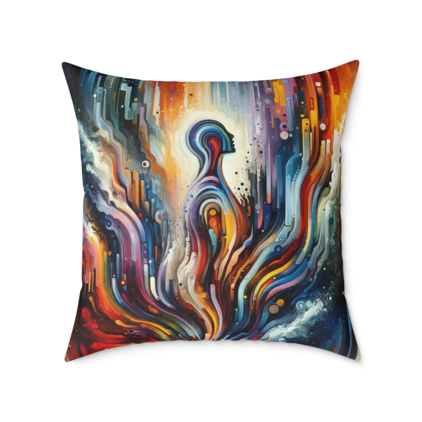 Threshold Collective Consciousness Spun Polyester Pillow