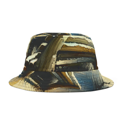 Seaside Solitude Tachism Bucket Hat (AOP)