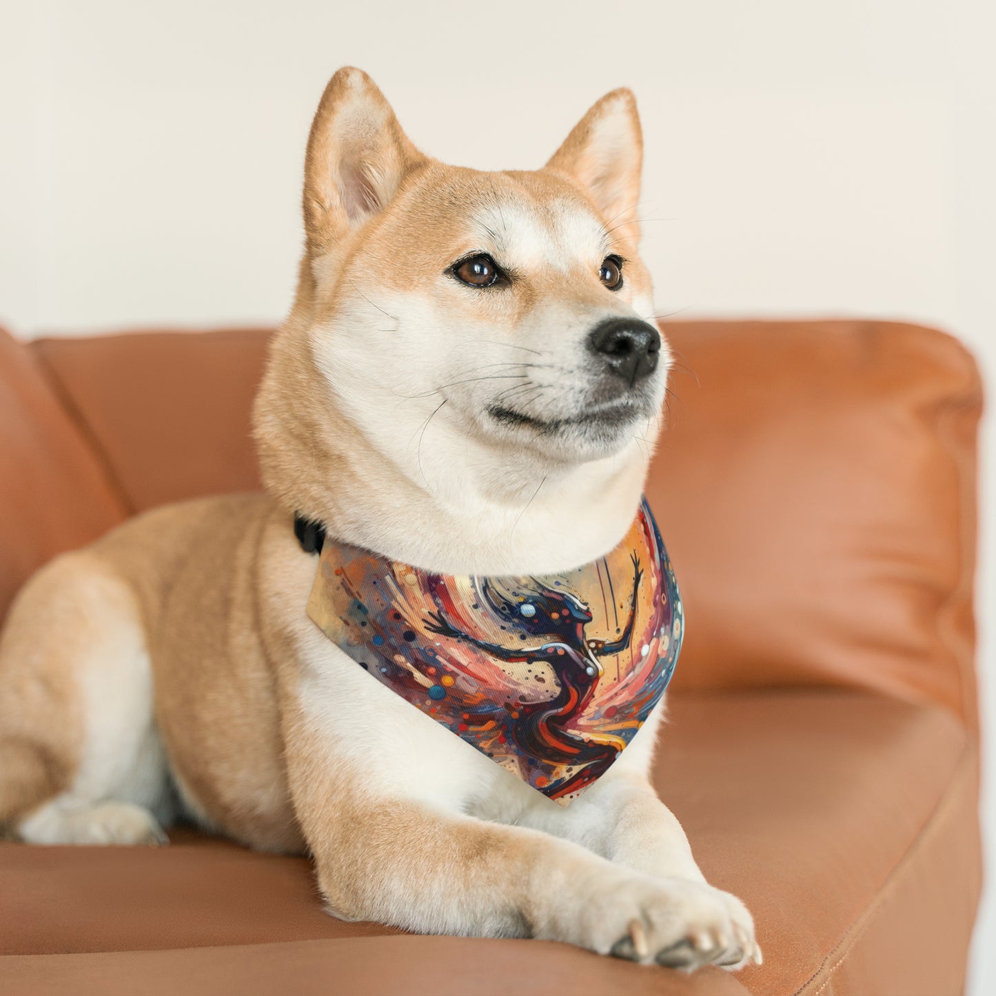 Decision Dance Tachism Pet Bandana Collar