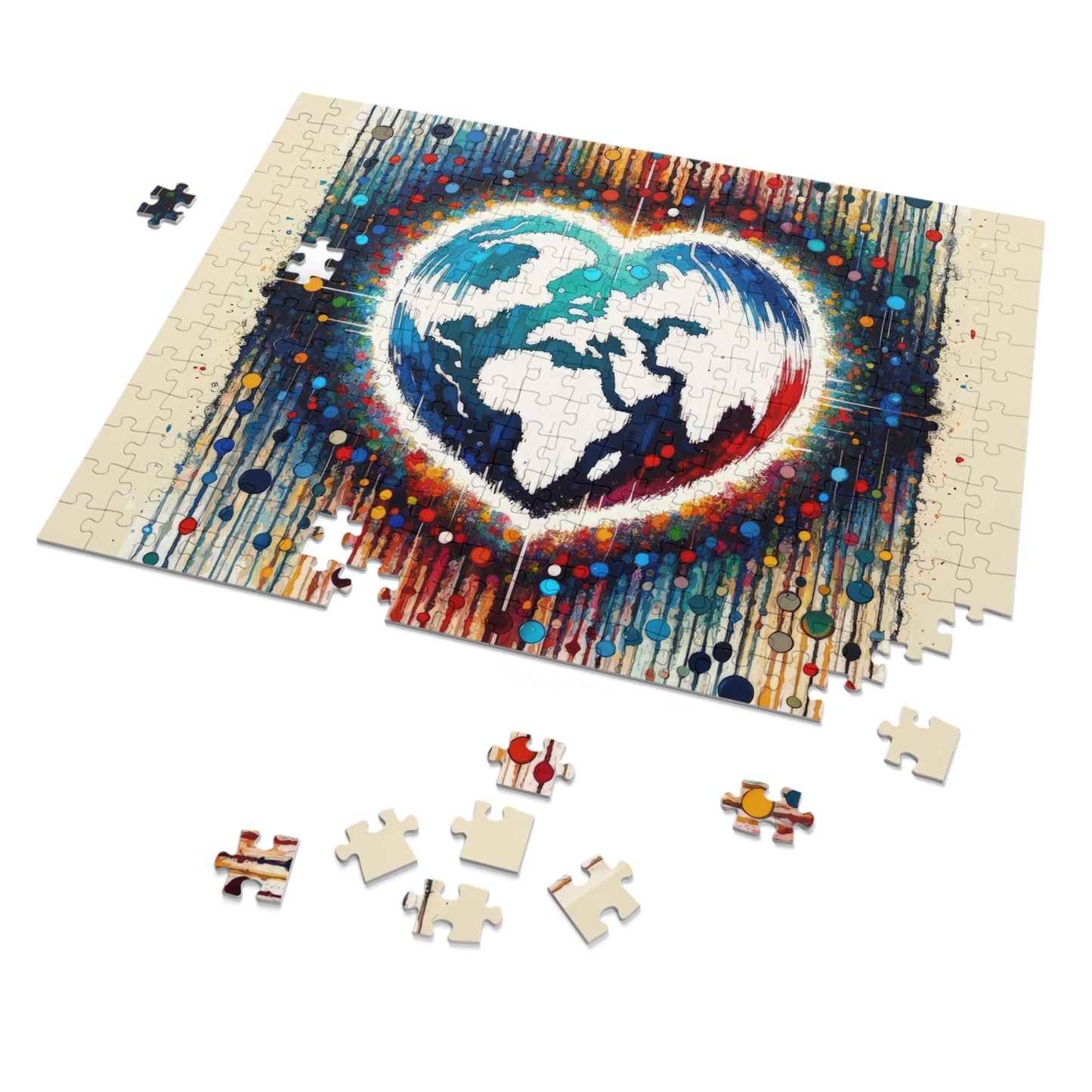 Heartbeats Synchronizing Peace Jigsaw Puzzle (30, 110, 252, 500,1000-Piece)