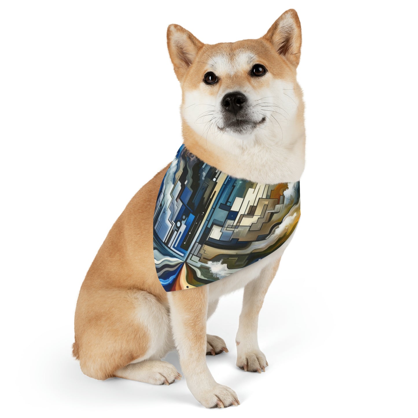 Digital Divide Navigation Pet Bandana Collar