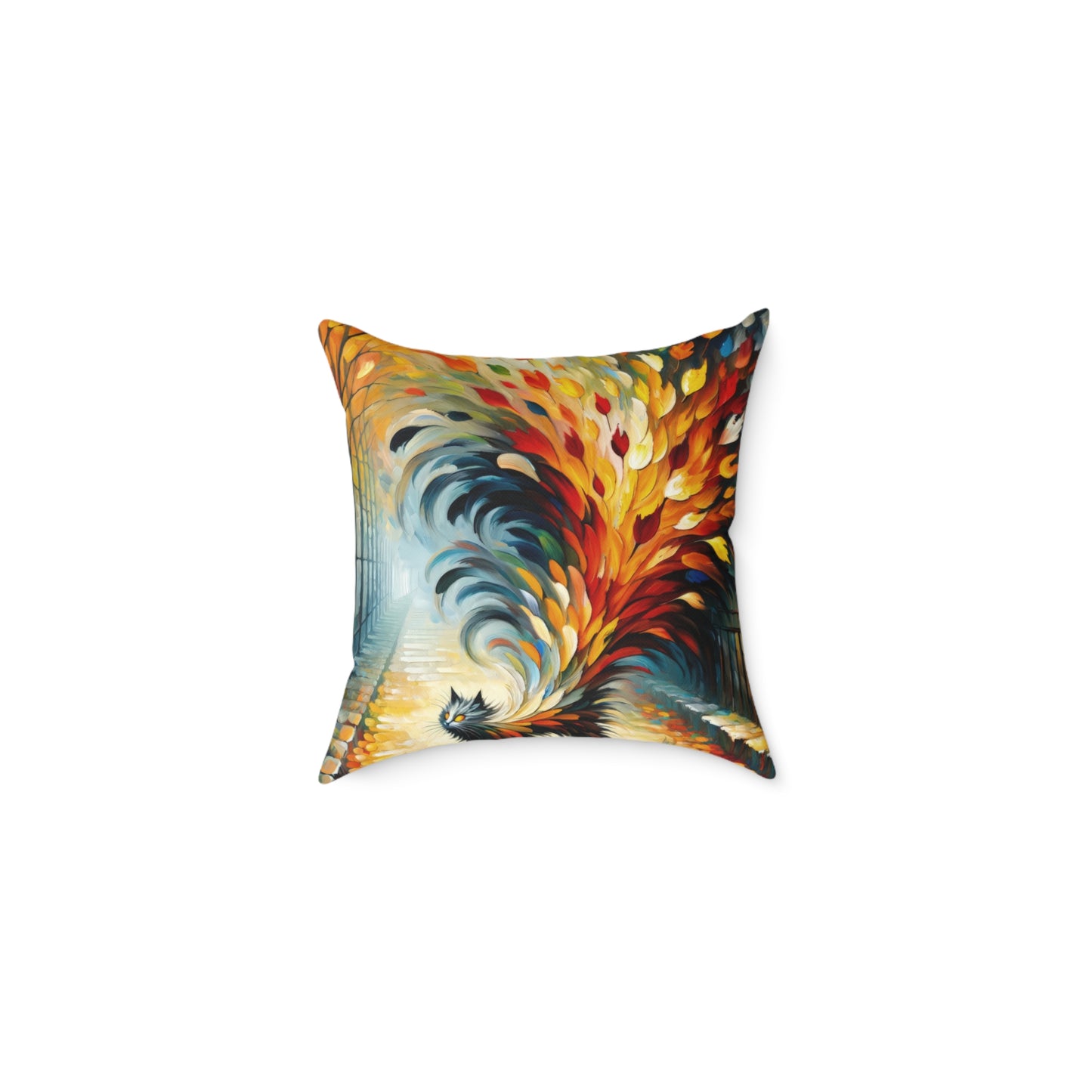 Autumn Whirlwind Escape Spun Polyester Pillow