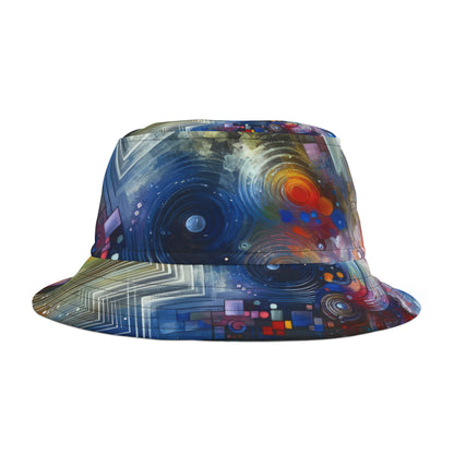 Abstract Technicolor Synthesis Bucket Hat (AOP)