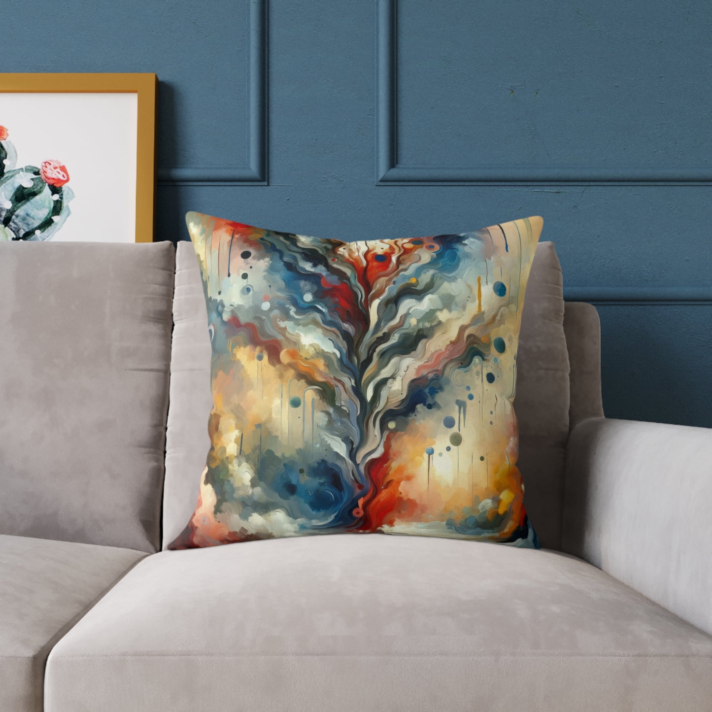 Abstract Forgiveness Offering Spun Polyester Pillow
