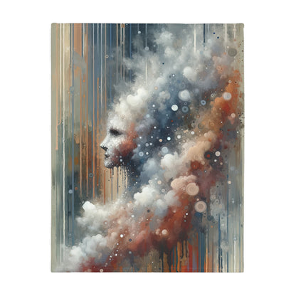 Ephemeral Hour Residue Velveteen Microfiber Blanket (Two-sided print)
