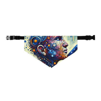 Digital Carving Abstract Pet Bandana Collar