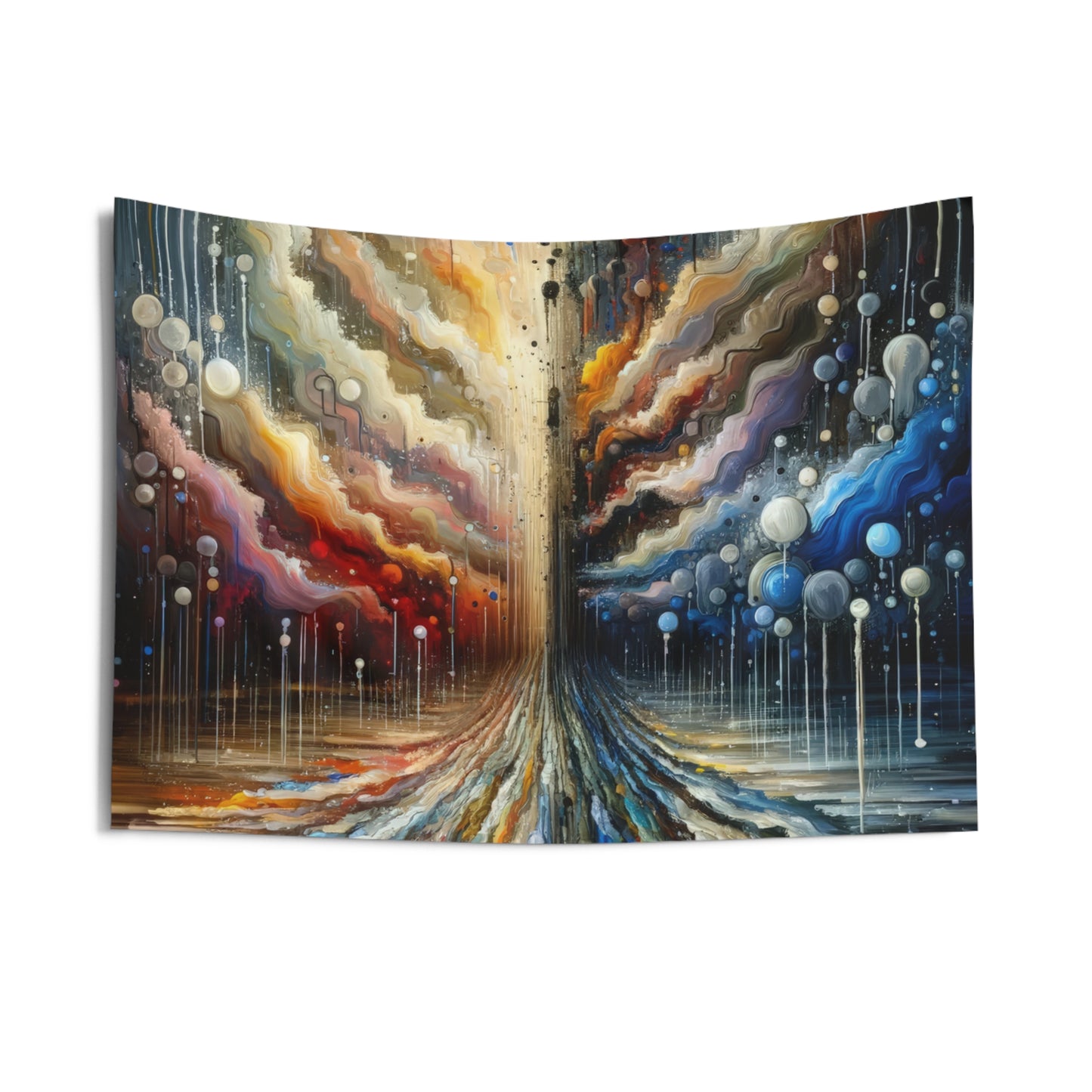 Linguistic Resonance Cascade Indoor Wall Tapestries