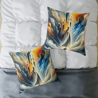 Beacon Sail Change Spun Polyester Pillow
