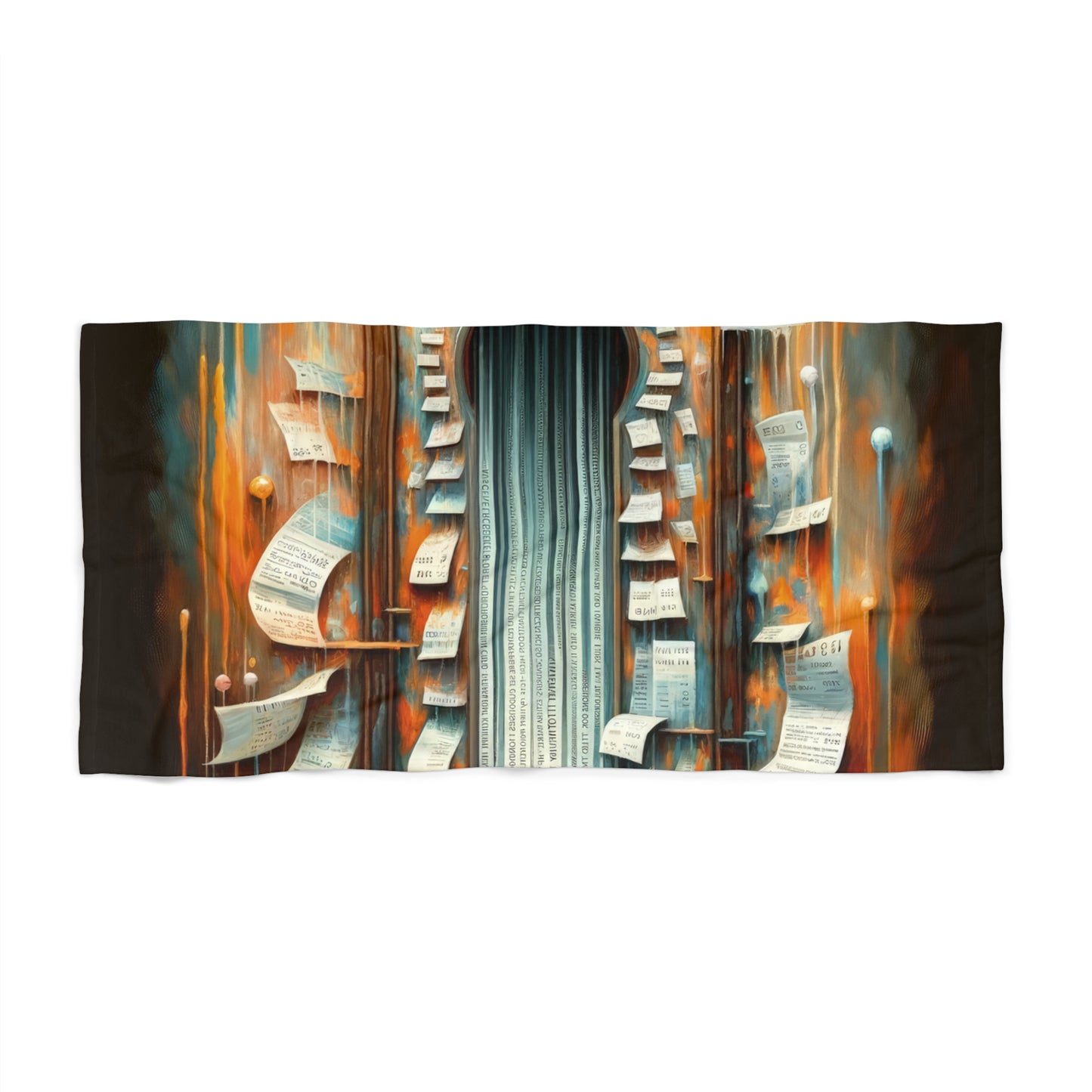 Illuminated Truths Mirror Beach Towel