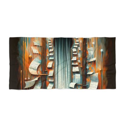 Illuminated Truths Mirror Beach Towel