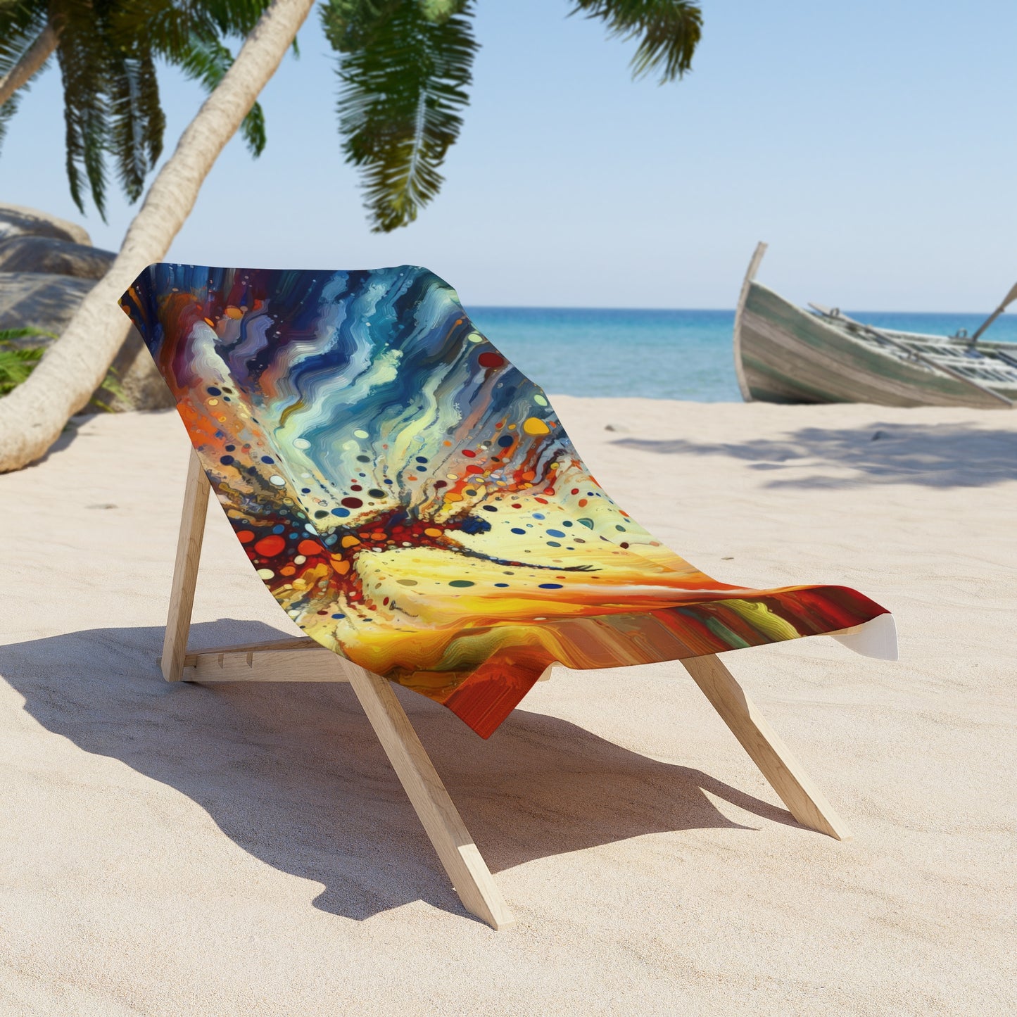 Vibrant Growth Symphony Beach Towel