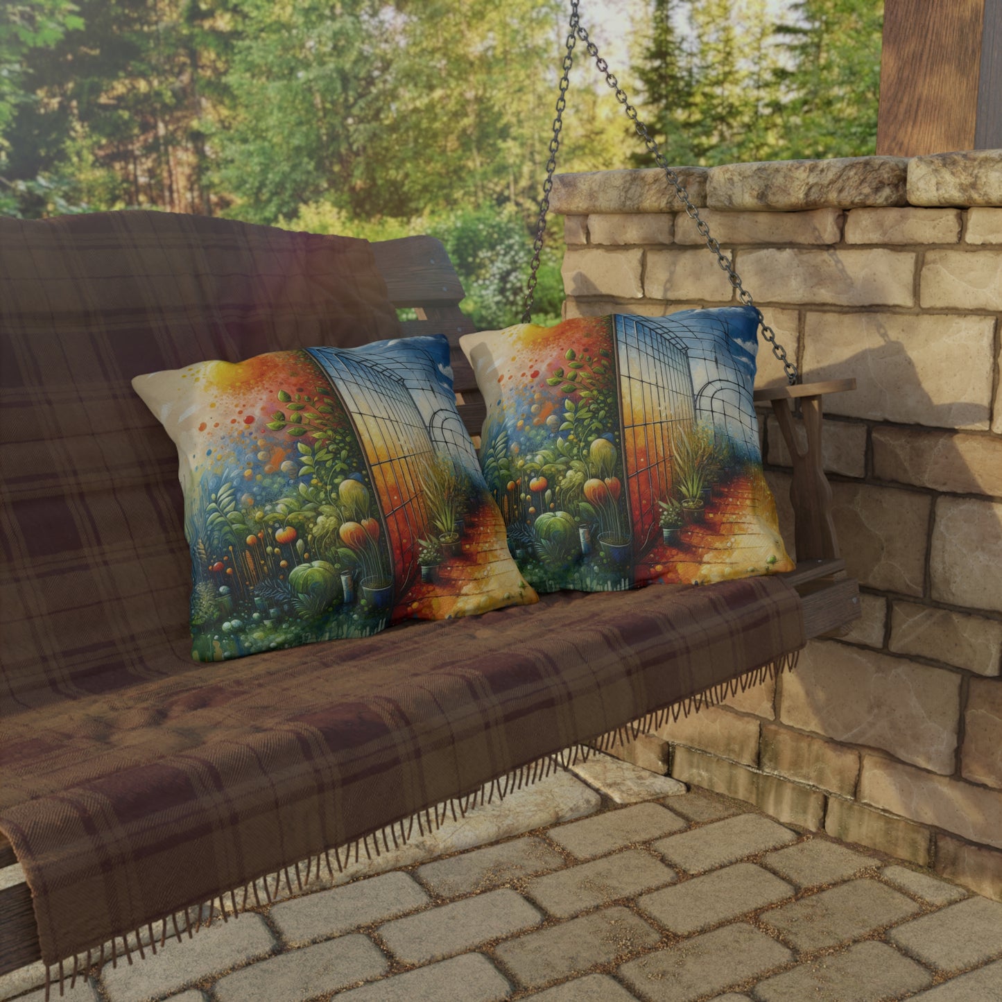 Greenhouse Digital Genesis Outdoor Pillows
