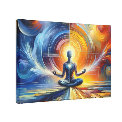 Techno Spiritual Synthesis Canvas Photo Tile
