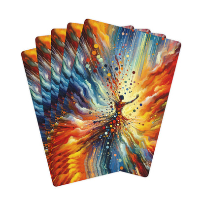 Vibrant Growth Symphony Poker Cards