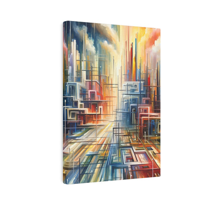 Urban Flow Interconnectedness Canvas Photo Tile