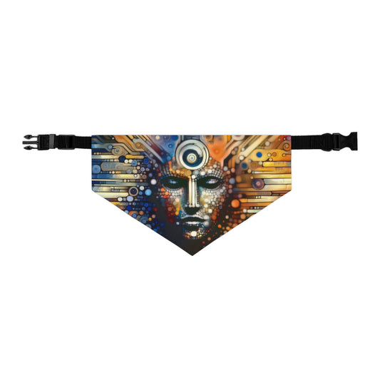 Digital Rhythm Tapestry Pet Bandana Collar