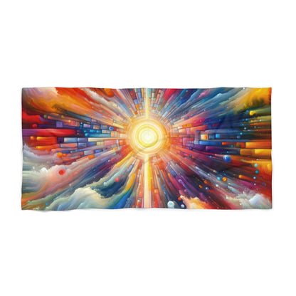 Kaleidoscopic Tachism Breath Beach Towel