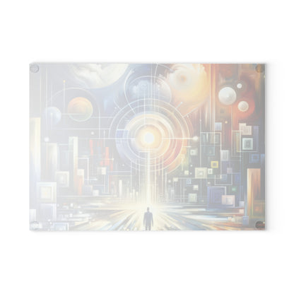 Mindful Megabyte Convergence Glass Cutting Board