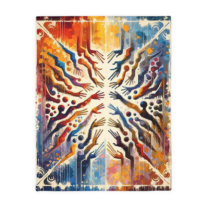 Architects Wisdom Tachism Velveteen Microfiber Blanket (Two-sided print)
