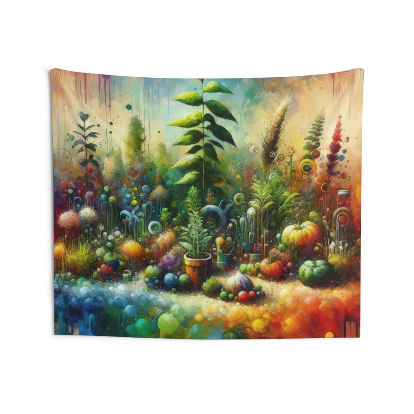 Communal Garden Microcosm Indoor Wall Tapestries