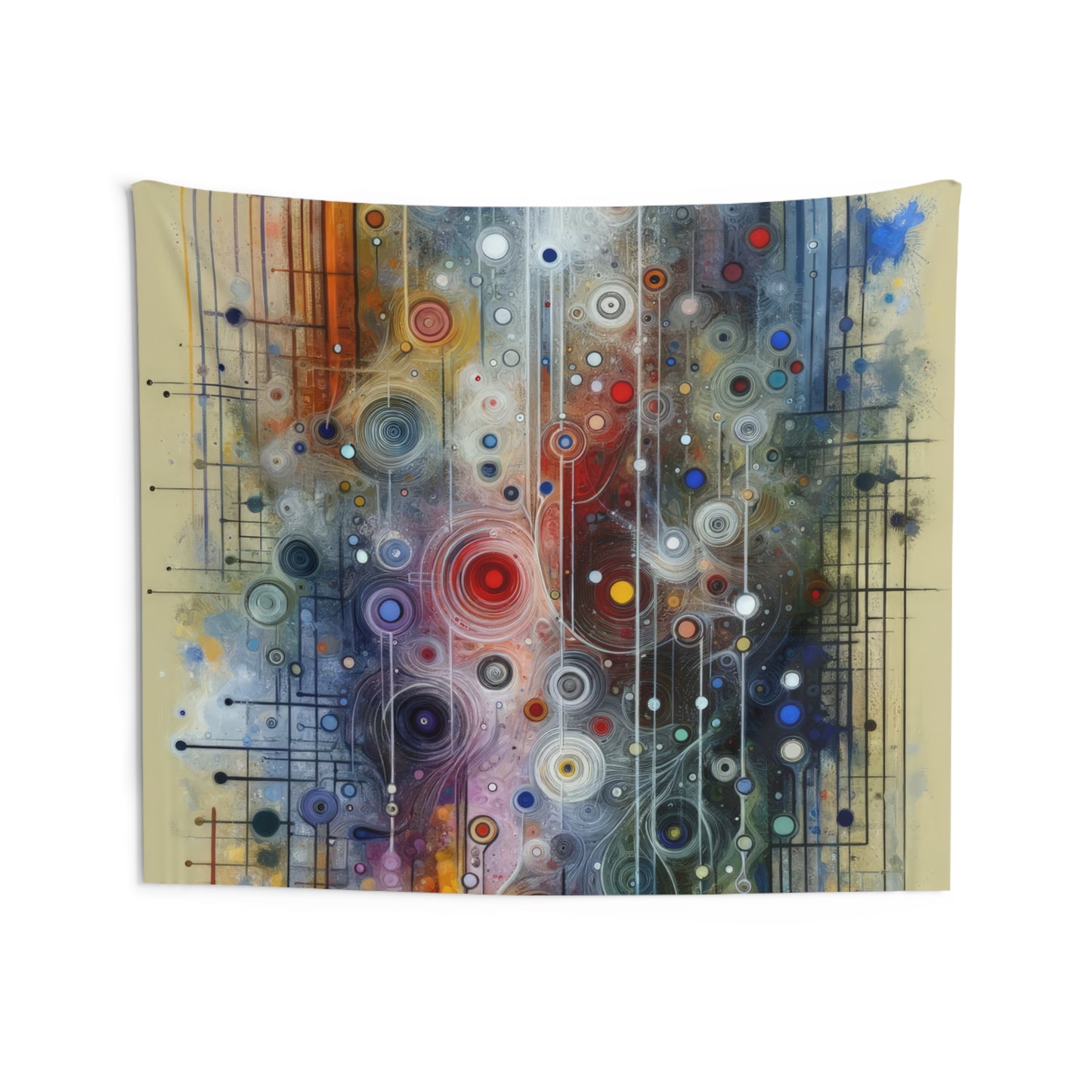 Awakenings Interconnectedness Tachism Indoor Wall Tapestries