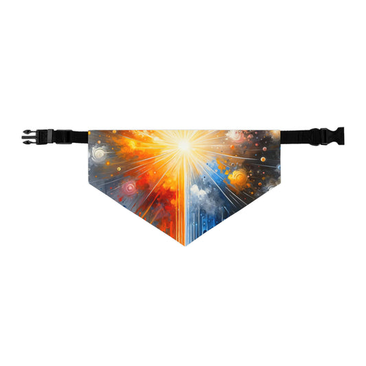 Luminous Abstract Tachism Pet Bandana Collar