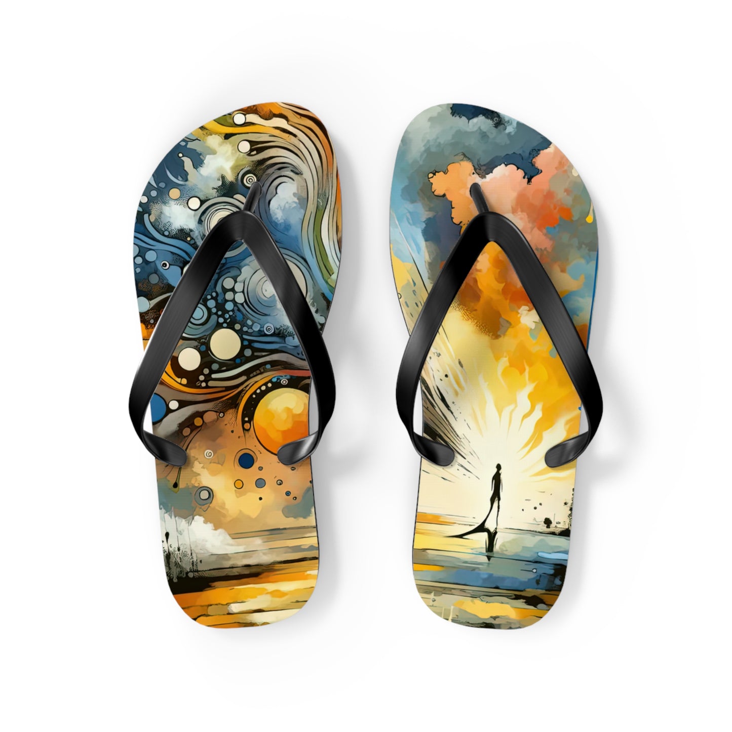 Intentional Awakening Reflection Flip Flops