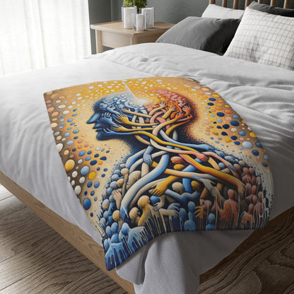 Unveiling Inner Essence Velveteen Microfiber Blanket (Two-sided print)