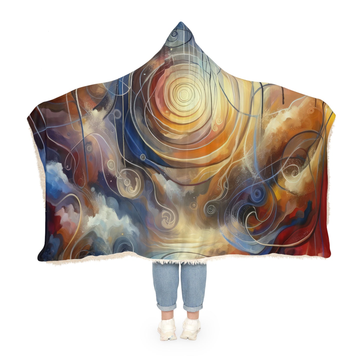 Presence Anchored Tachism Snuggle Blanket