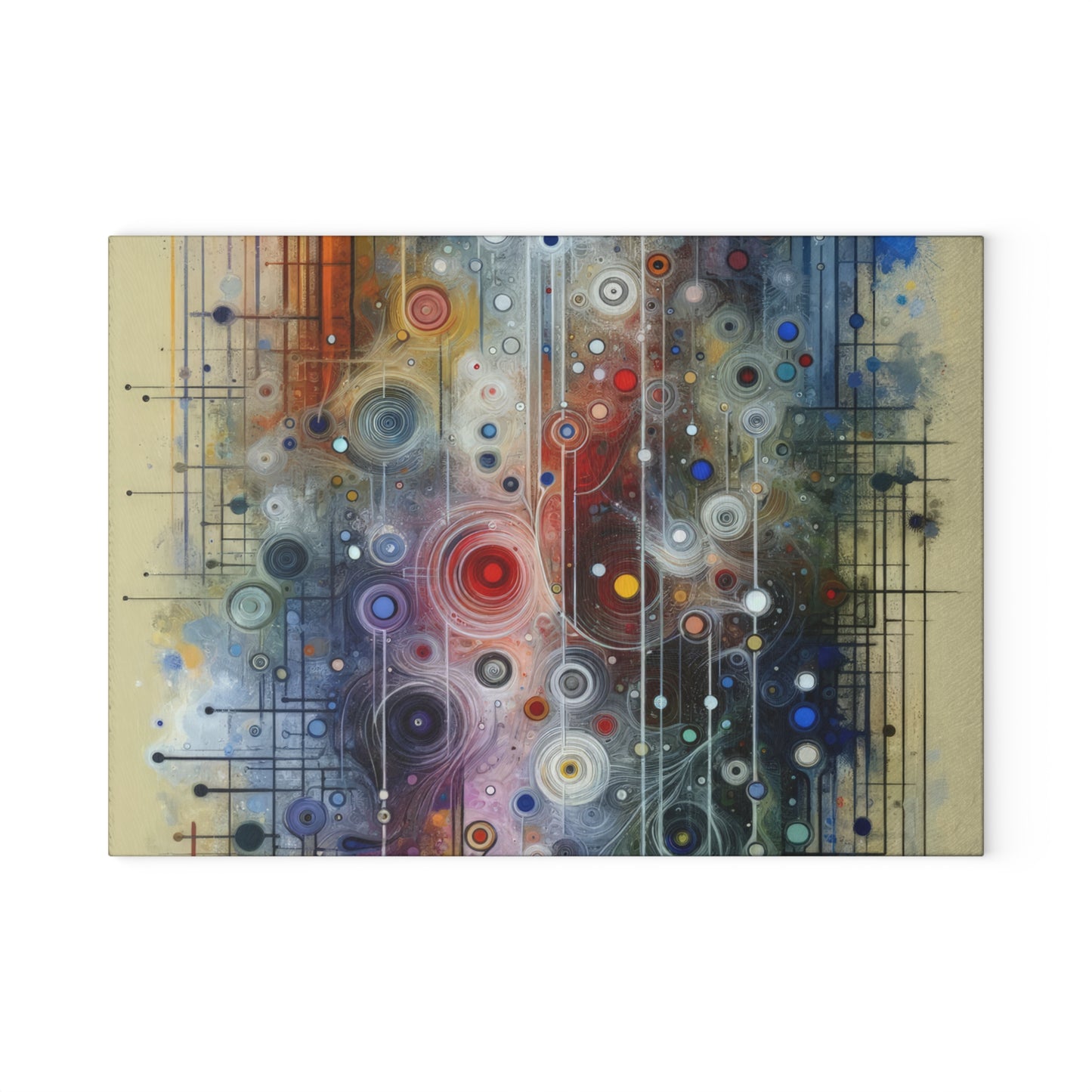 Awakenings Interconnectedness Tachism Glass Cutting Board