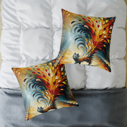 Autumn Whirlwind Escape Spun Polyester Pillow