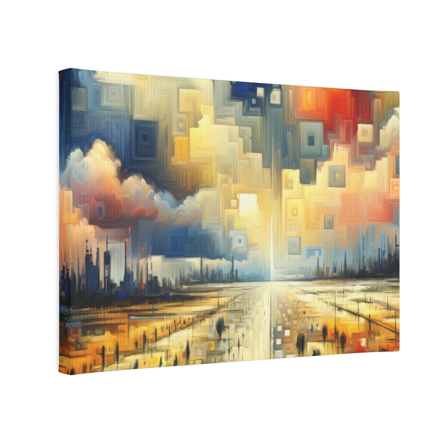 Earnest Gathering Rainwater Canvas Photo Tile