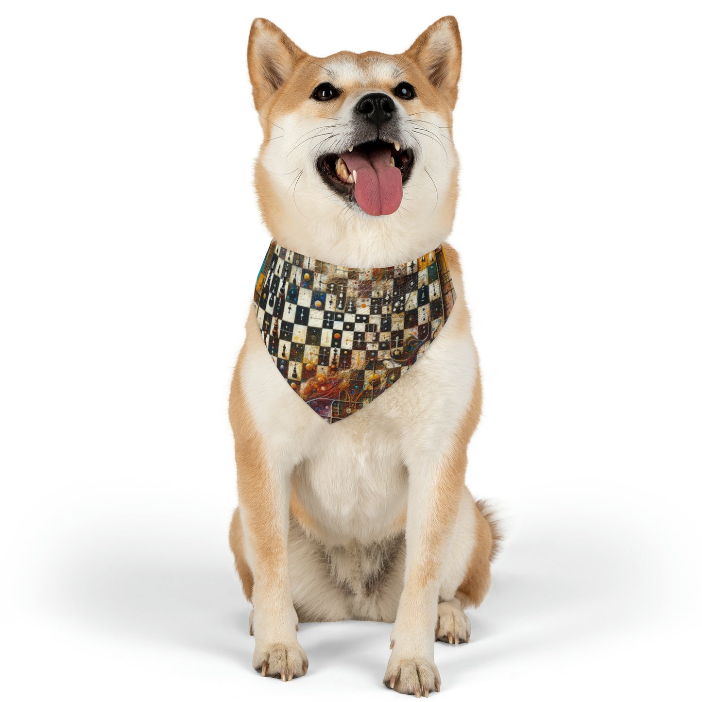 Cosmic Chess Integration Pet Bandana Collar