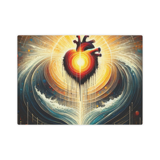 Awakened Heart Waves Canvas Photo Tile