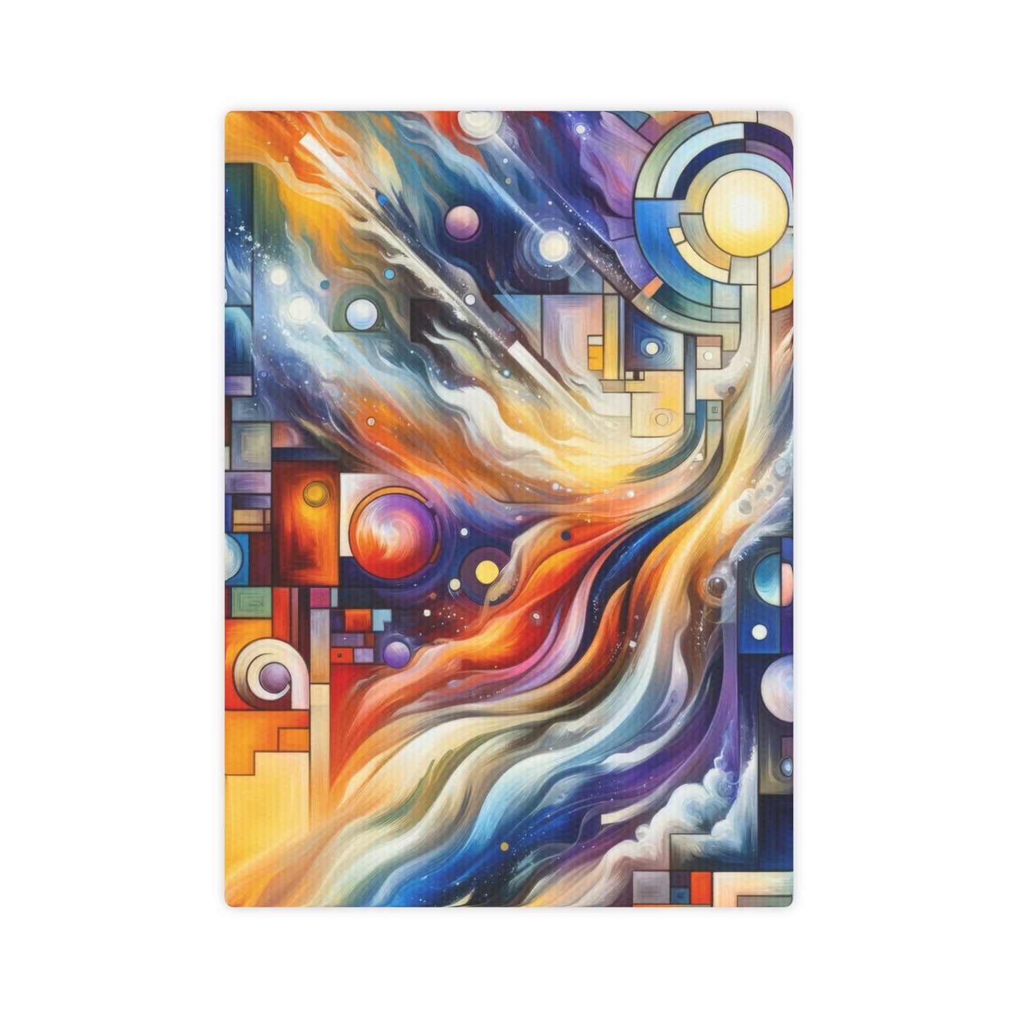 Cosmic Tachism Alchemy Canvas Photo Tile