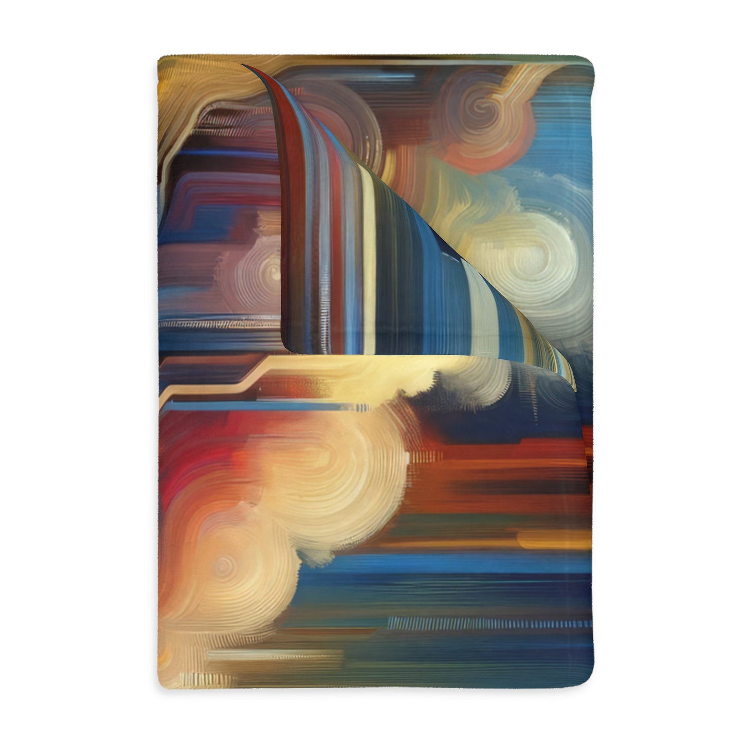 Eternal Digital Meditation Velveteen Microfiber Blanket (Two-sided print)