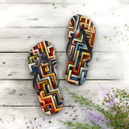 Labyrinthine Love Choices Flip Flops