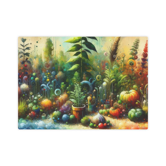 Communal Garden Microcosm Canvas Photo Tile