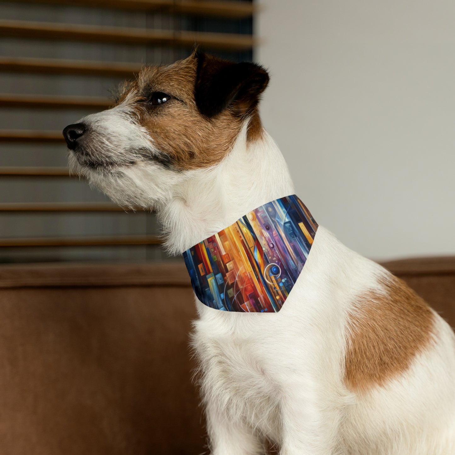 Symphonic Glass Resonance Pet Bandana Collar