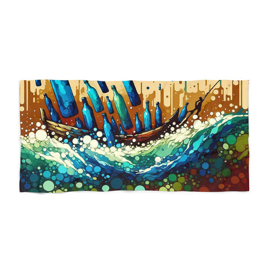 Oceanic Bottle Rescue Beach Towel