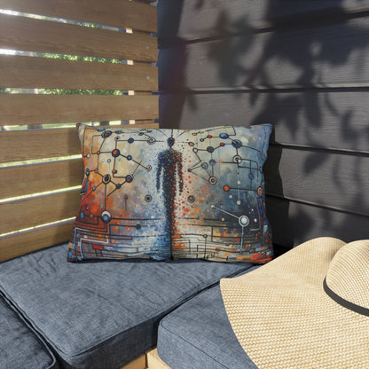 Technological Connectivity Bridge Outdoor Pillows