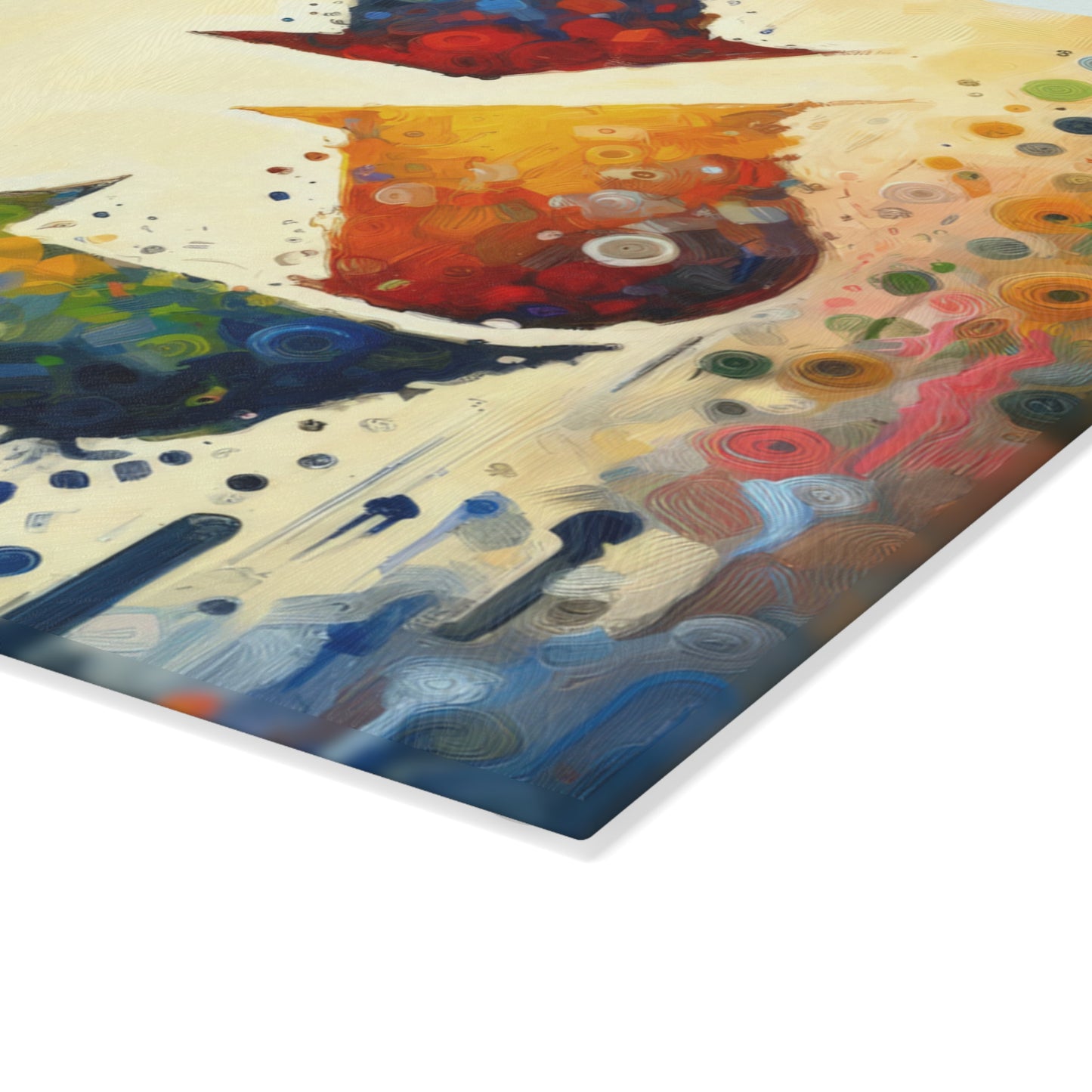 Sustainable Transformation Tachism Glass Cutting Board