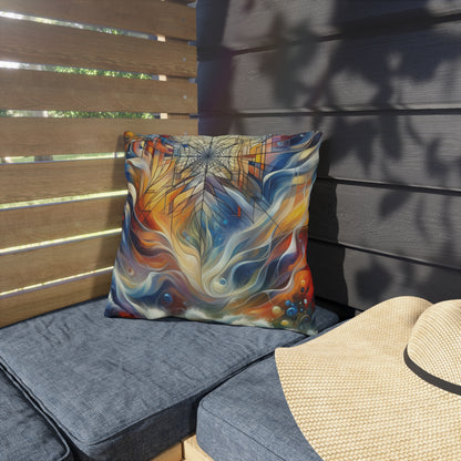 Weaving Renewal Web Outdoor Pillows