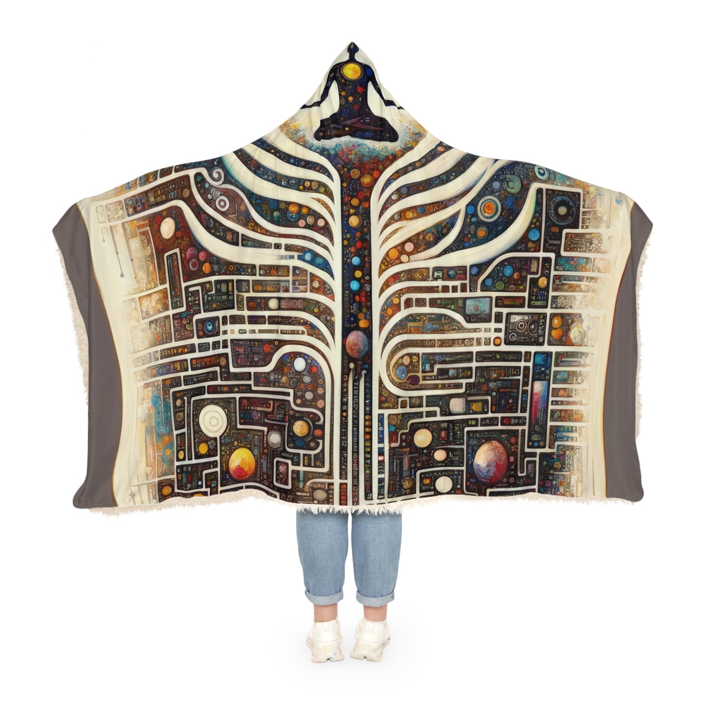 Syncing Silicon Spirituality Snuggle Blanket