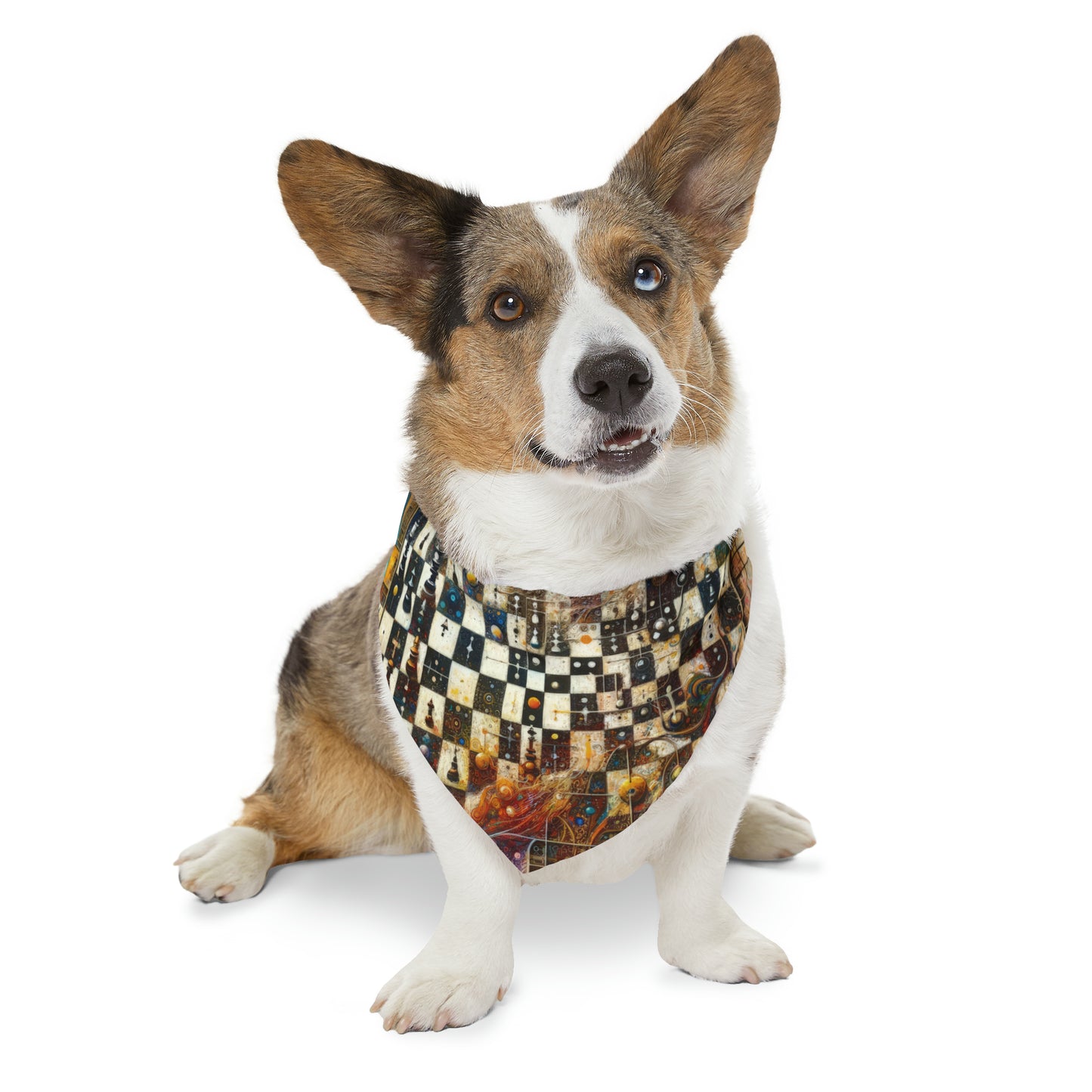 Cosmic Chess Integration Pet Bandana Collar