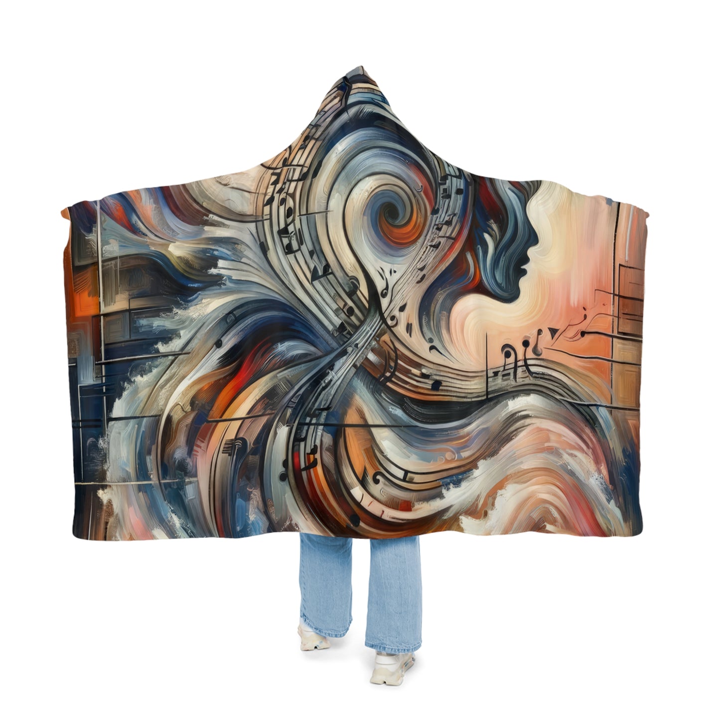 Symphonic Empathic Swirls Snuggle Blanket